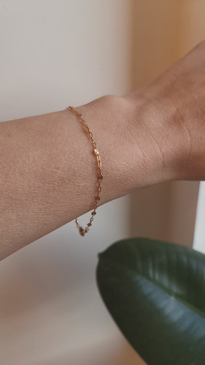 GOLD FILLED STARBURST BRACELET